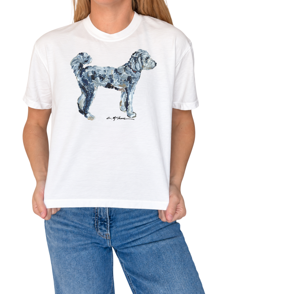 "Aussiedoodle" Dog Comfort Color Art-T-shirt