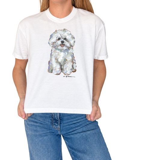 "Bichon Frise" Dog Comfort Color Art-T-shirt