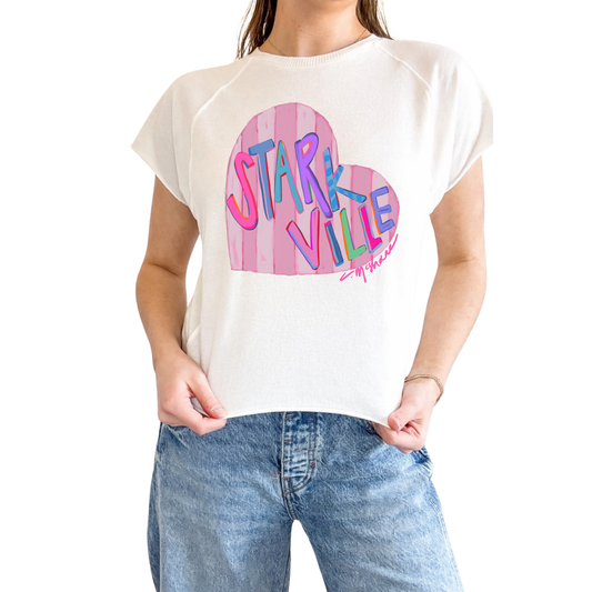 "Starkville Love" Edgy-Short Sleeve Shirt