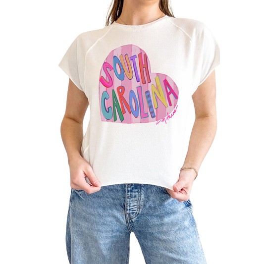 "South Carolina Love" Edgy-Short Sleeve Shirt