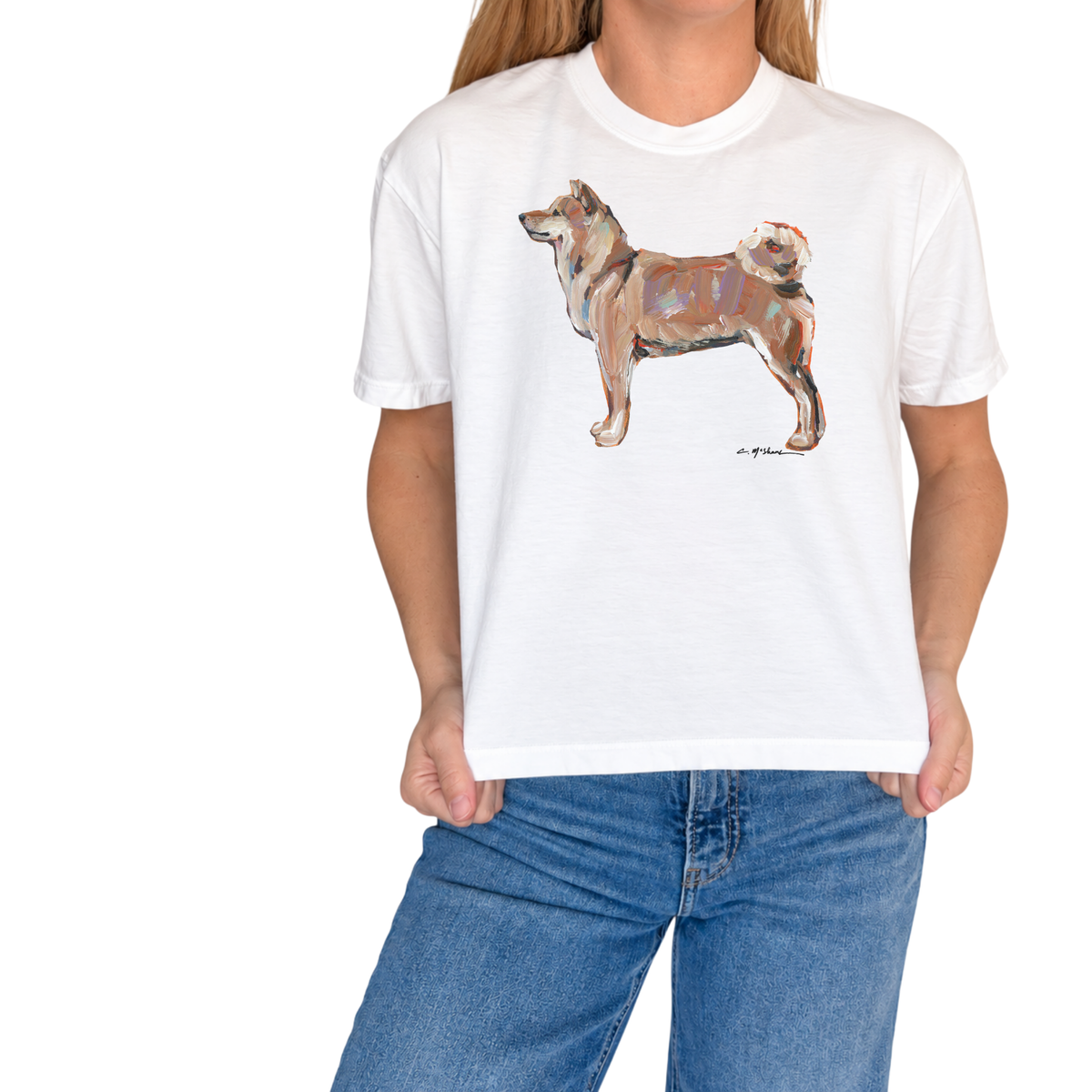 "Shiba Inu" Dog Comfort Color Art-T-shirt