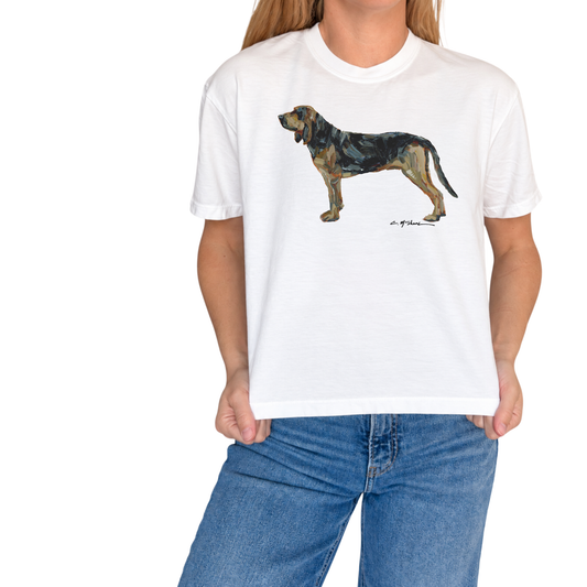 "Bloodhound" Dog Comfort Color Art-T-shirt