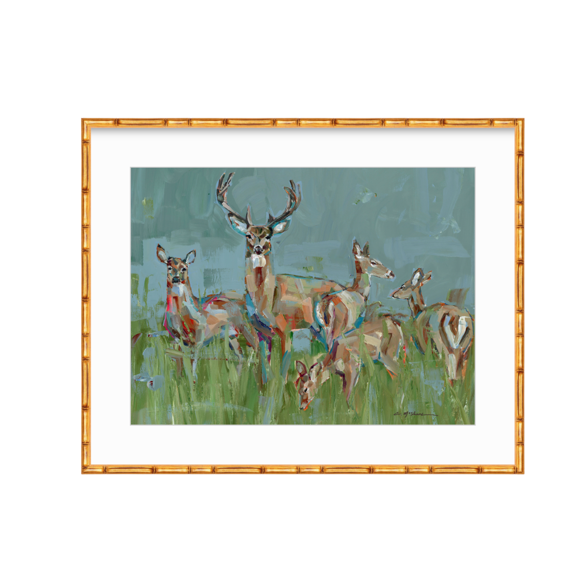 The Gathering Deer Fine Art Print