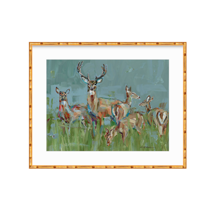 The Gathering Deer Fine Art Print