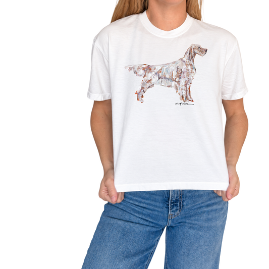 "Light English Setter" Dog Comfort Color Art-T-shirt