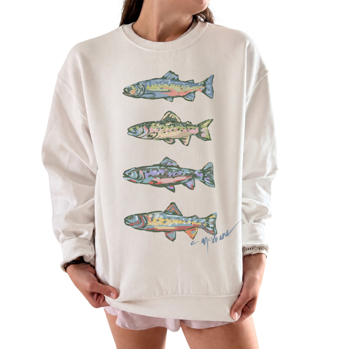 "Trout Love" Art Sweatshirt