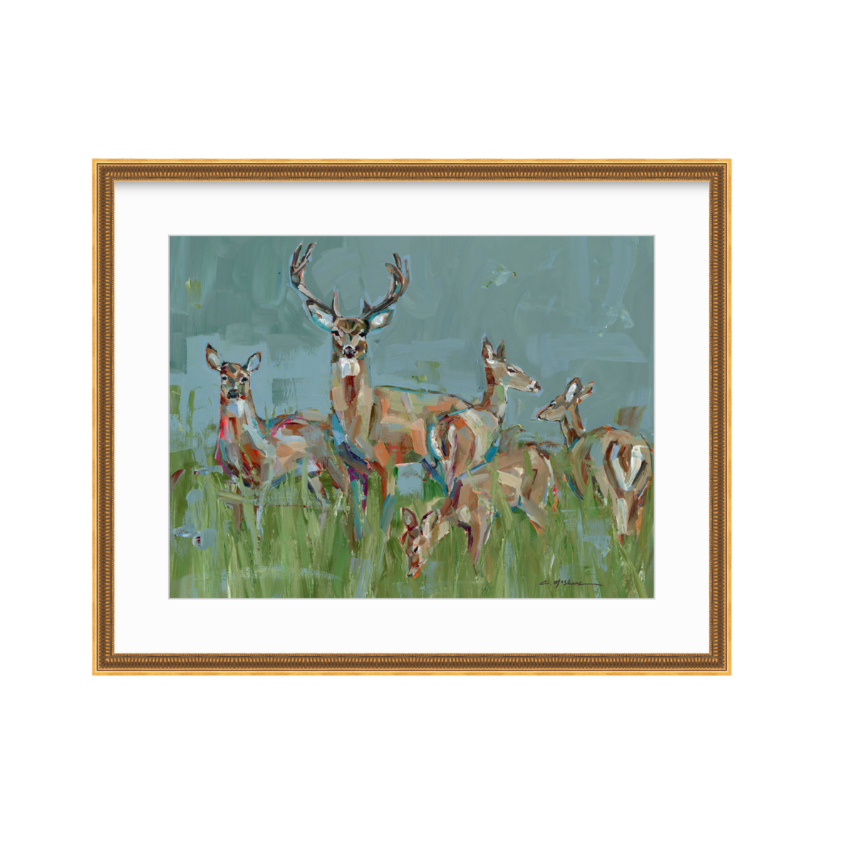 The Gathering Deer Fine Art Print
