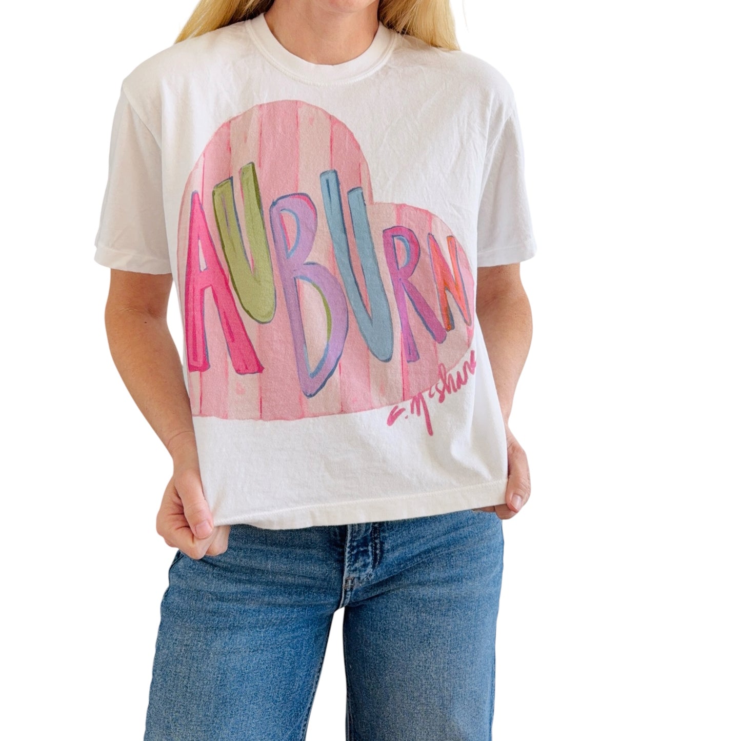"Auburn Love" Comfort Color Art-T-shirt