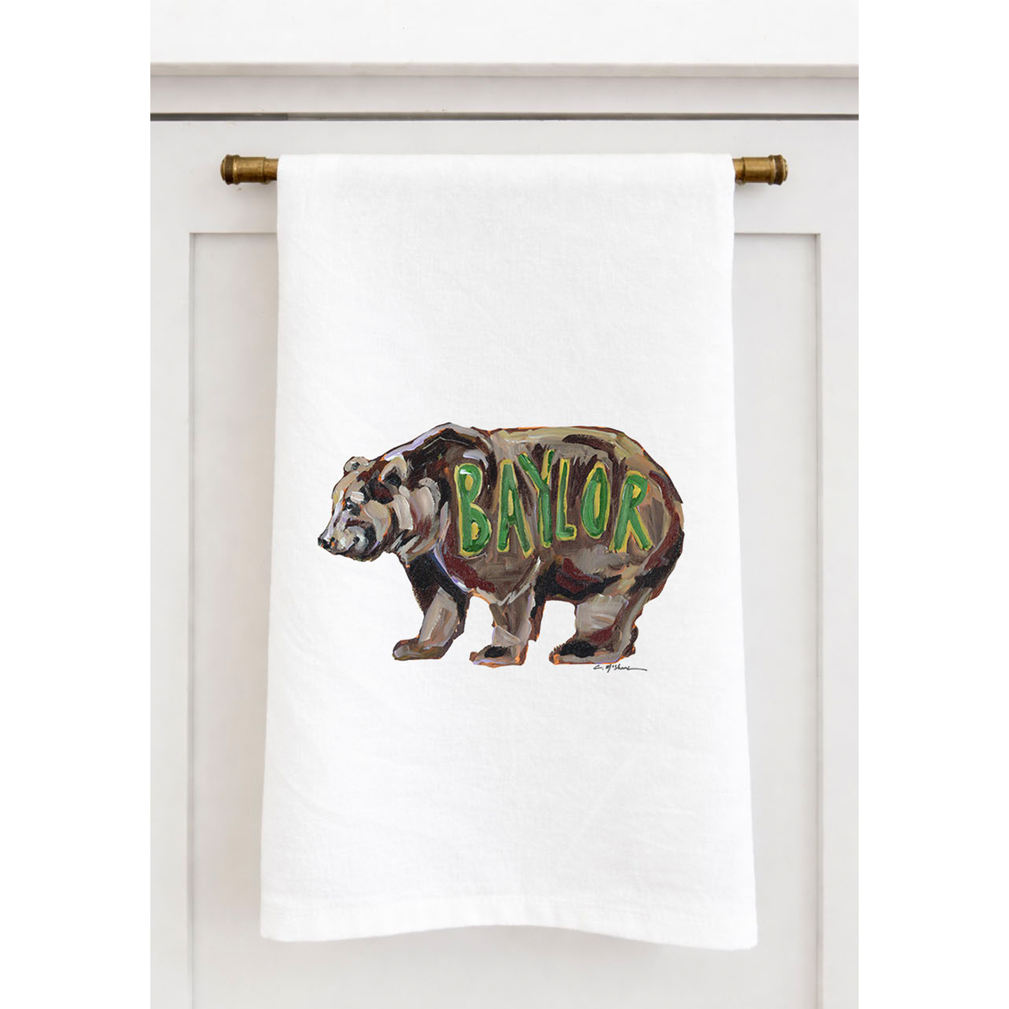 "Baylor" Tea Towel