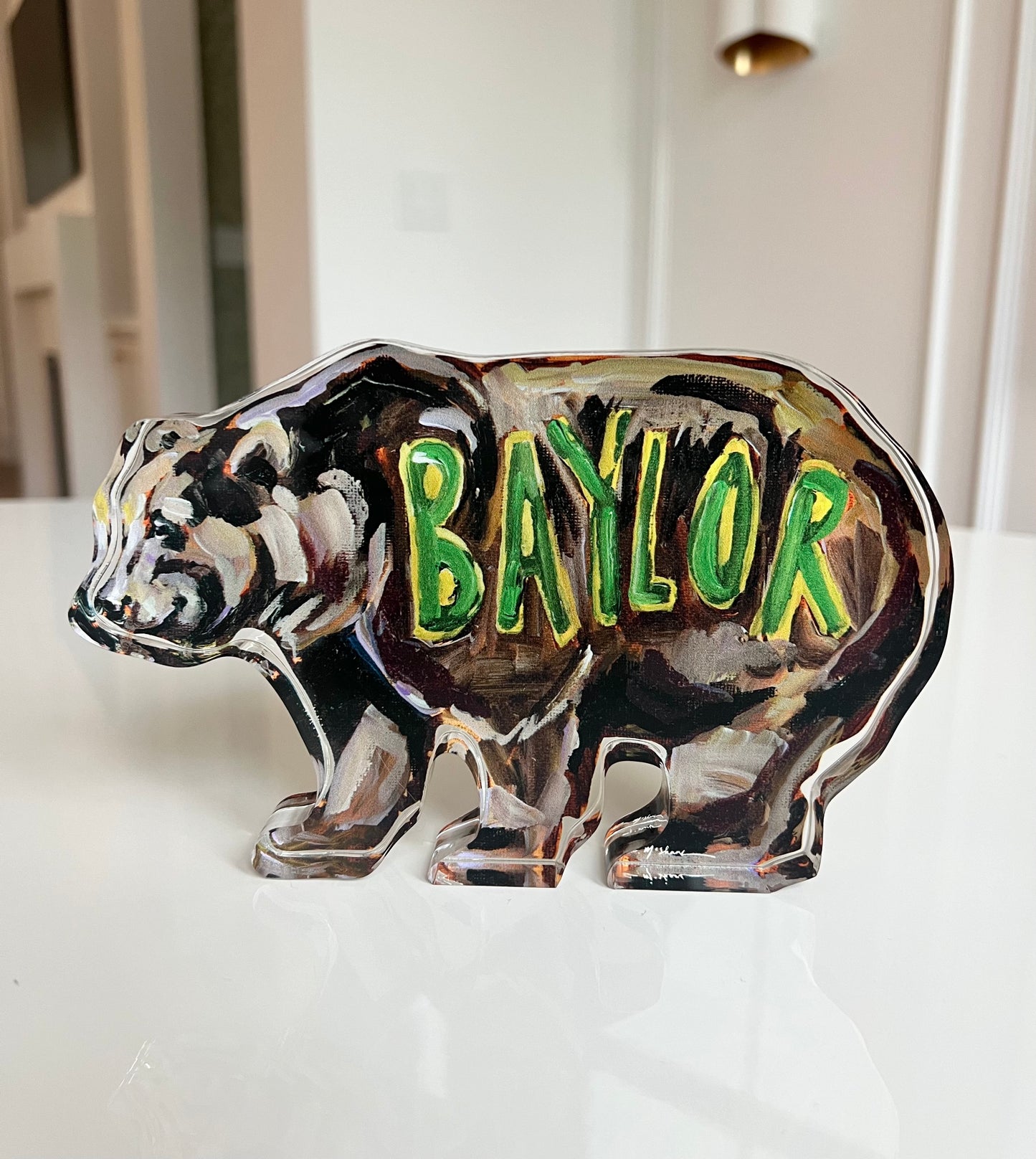 "Baylor" acrylic shelfie