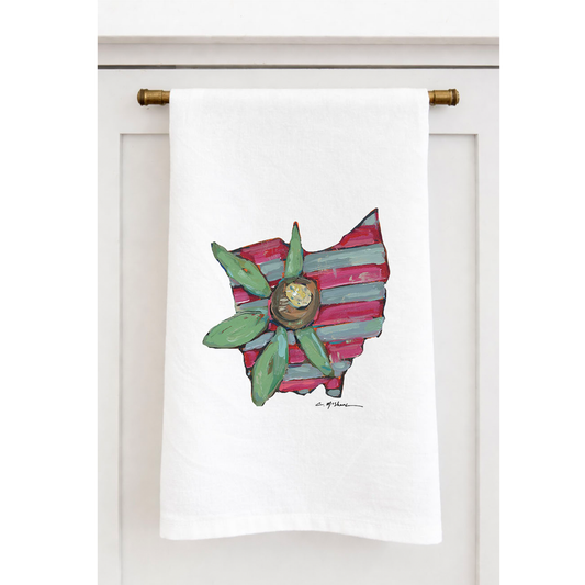 "Buckeye" Tea Towel