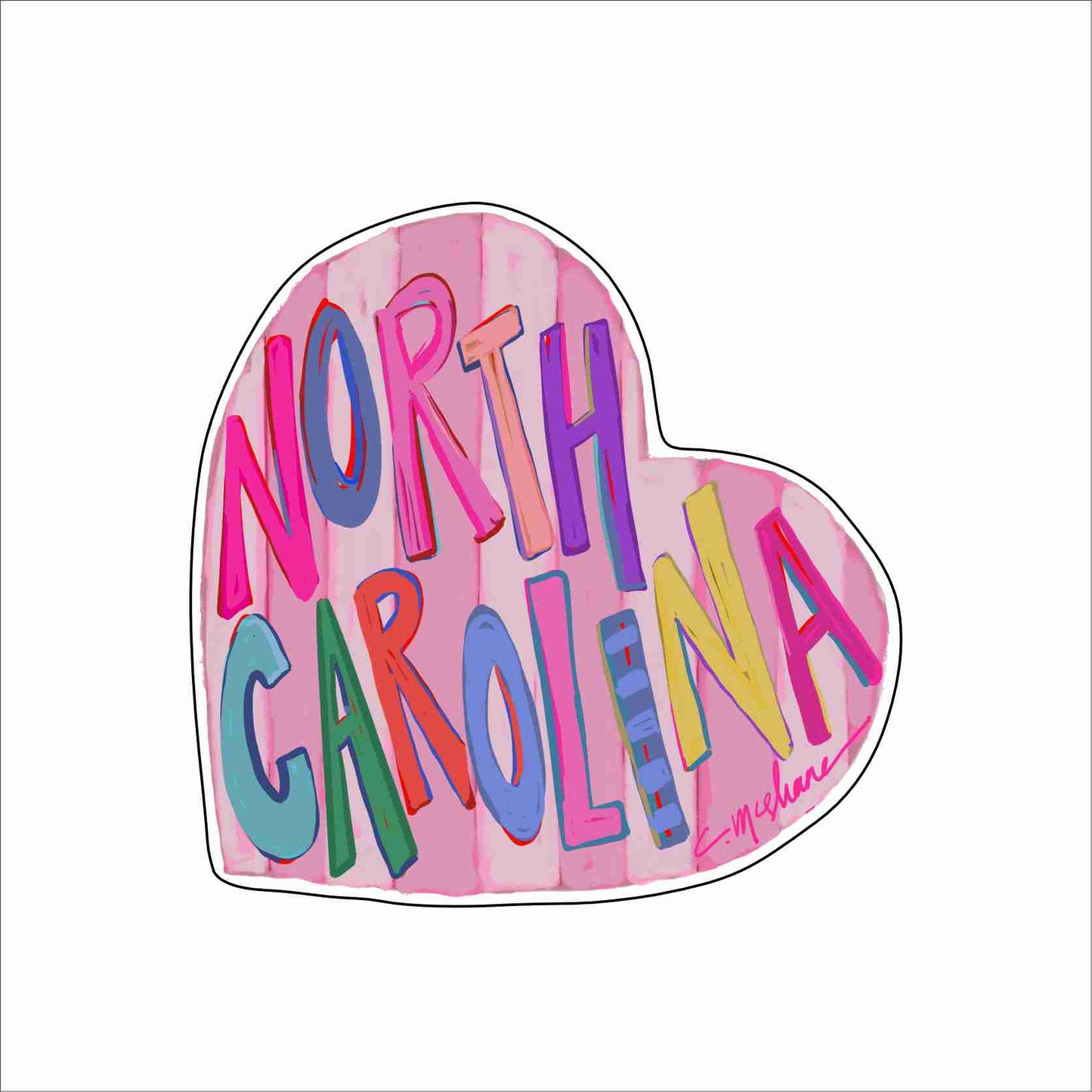 "North Carolina Love" mini acrylic shelfie WHOLESALE
