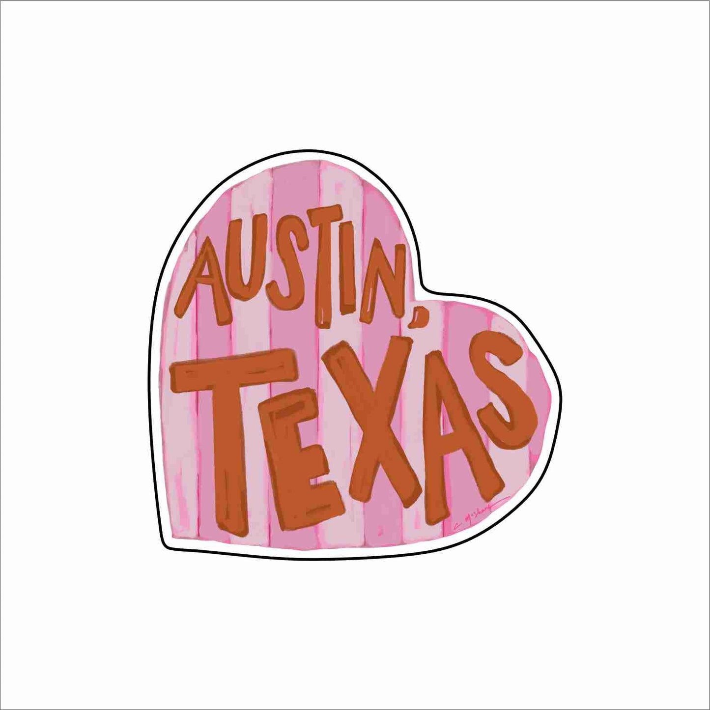 "Austin Love" Magnet (Case of 10)
