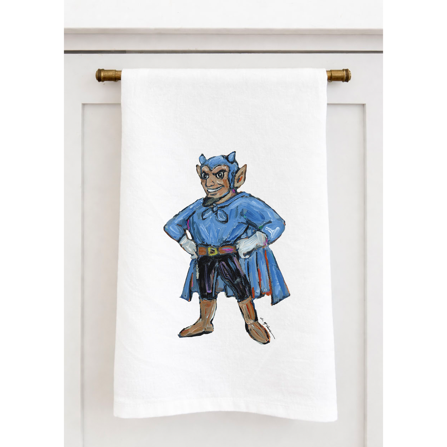 "Devil Dude" Tea Towel