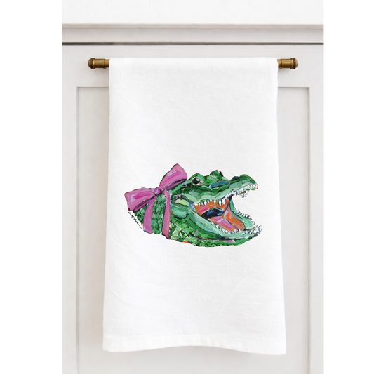 "Gator Girl" Tea Towel