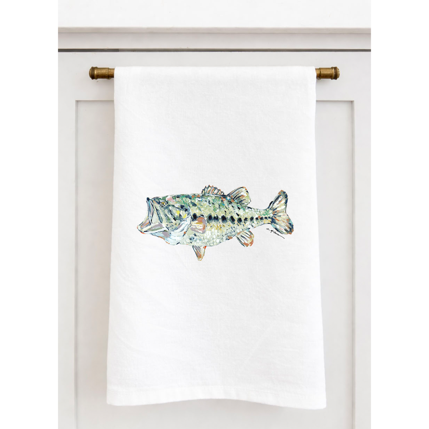 "Gone Fishin" Tea Towel