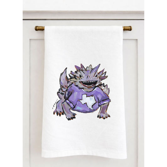 "Horned Frog" Tea Towel
