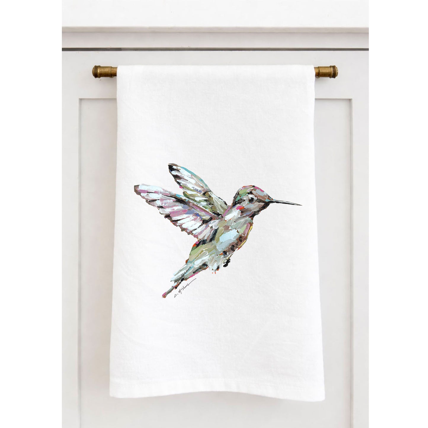 "Hummingbird" Tea Towel
