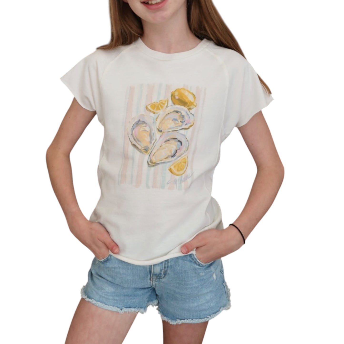 "Oysters & Lemons" Youth Art-T-shirt