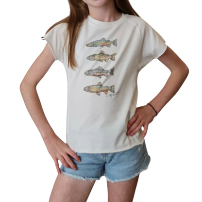"Trout Love" Youth Art-T-shirt