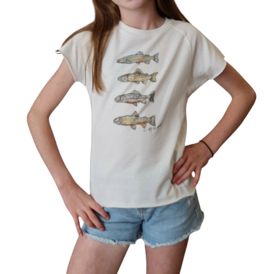 "Trout Love" Youth Art-T-shirt