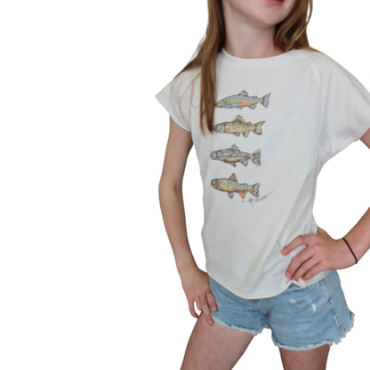 "Trout Love" Youth Art-T-shirt