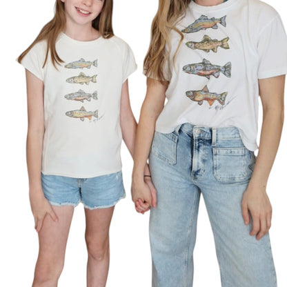 "Trout Love" Youth Art-T-shirt