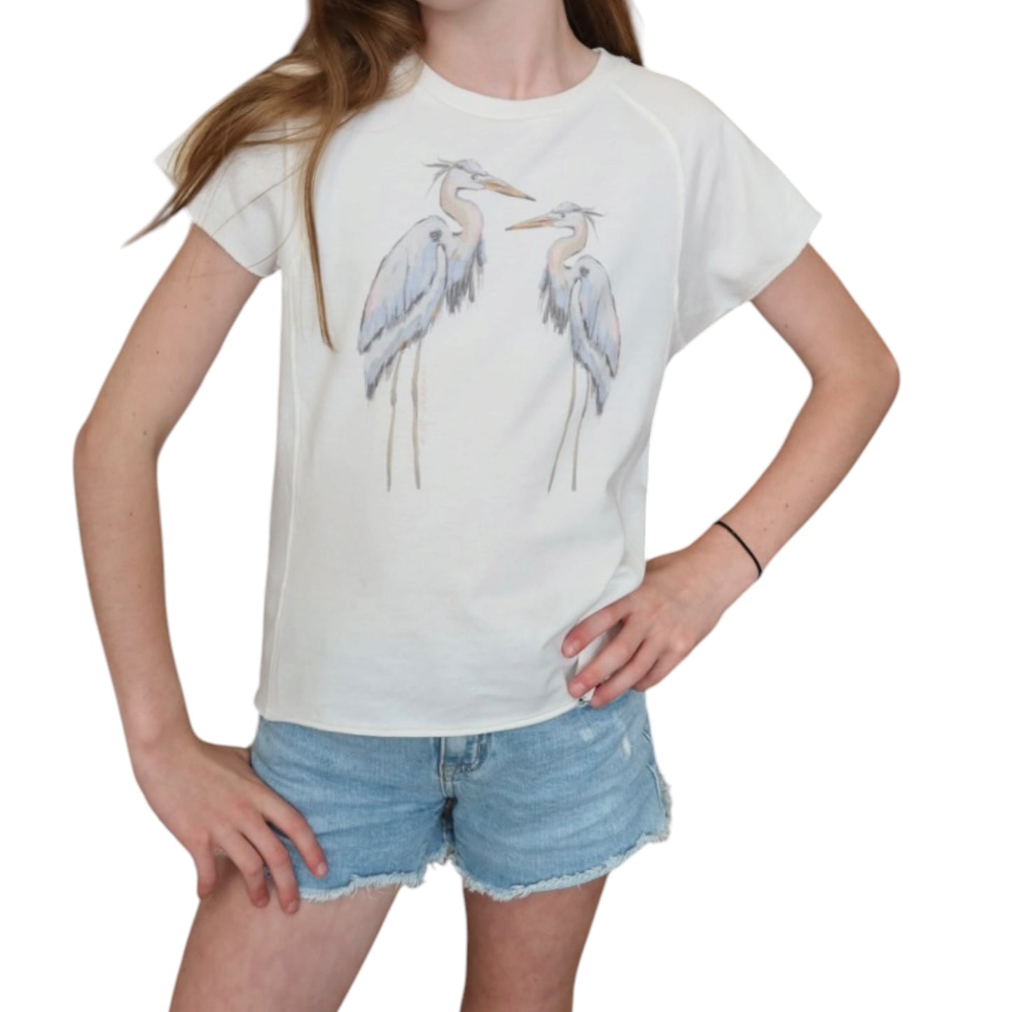 "Blue Heron" Youth Art-T-shirt