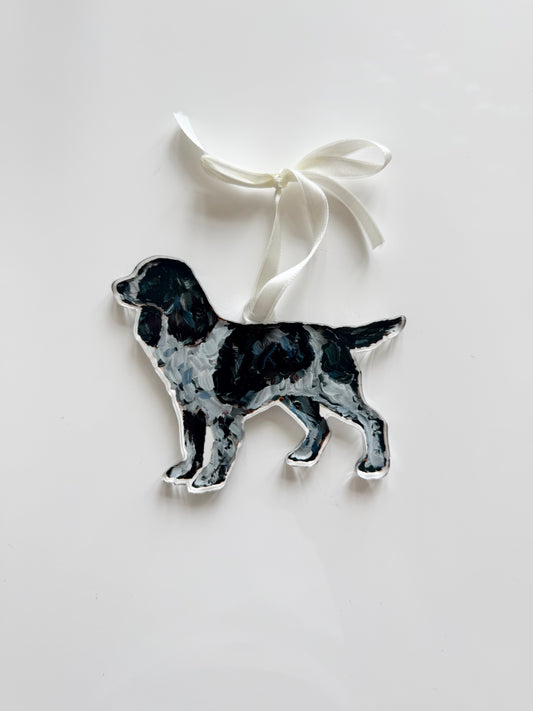 English Springer Spaniel black & white (Ornament)