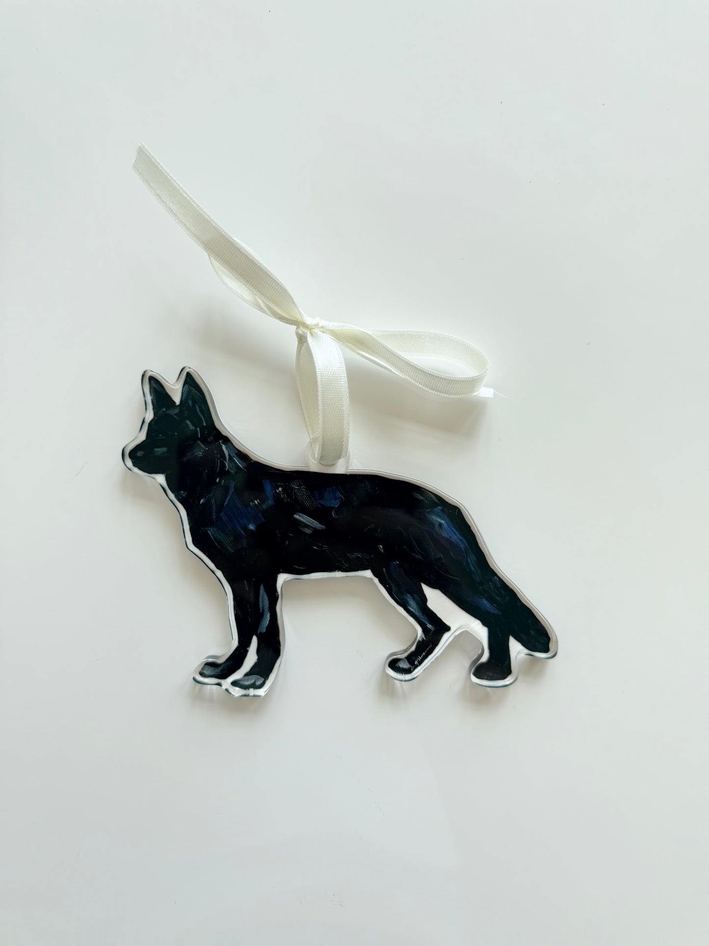 German Shepherd black (Ornament)