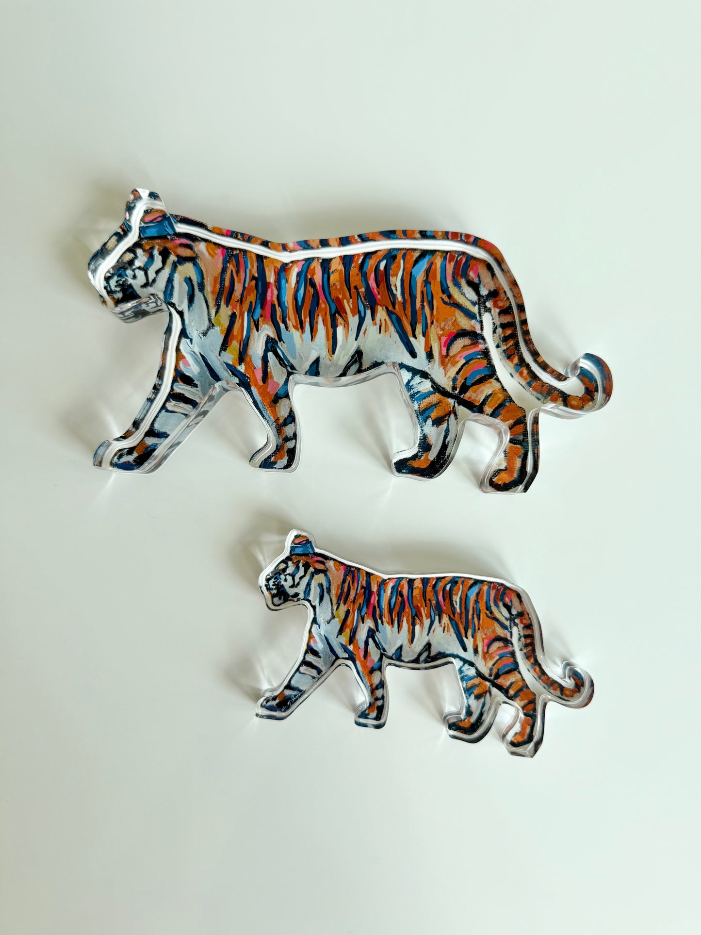 "Tiger Blues Standing" acrylic shelfie