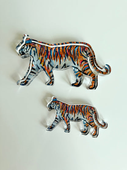 "Tiger Blues Standing" acrylic shelfie