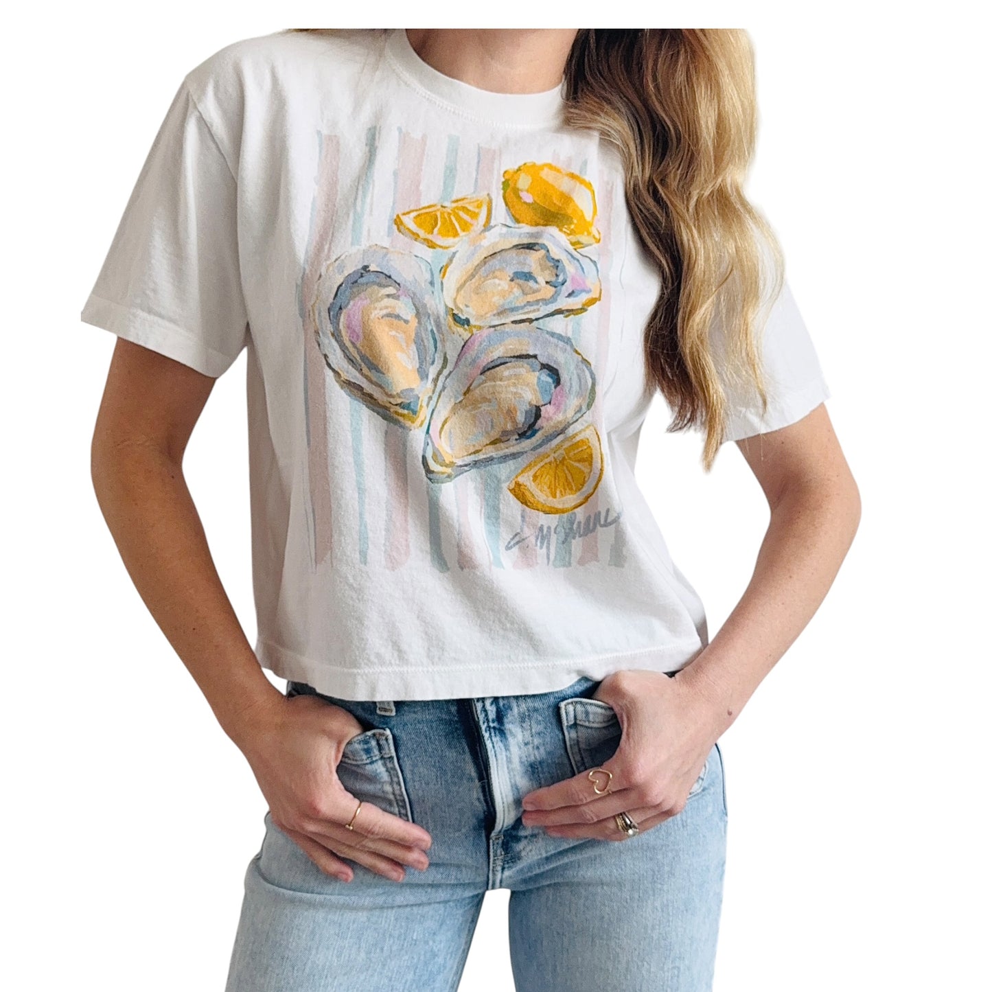 "Oysters & Lemons" Comfort Color Art-T-shirt
