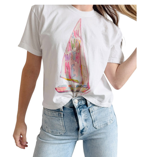 Sail Away With Me" Comfort Color Art-T-shirt