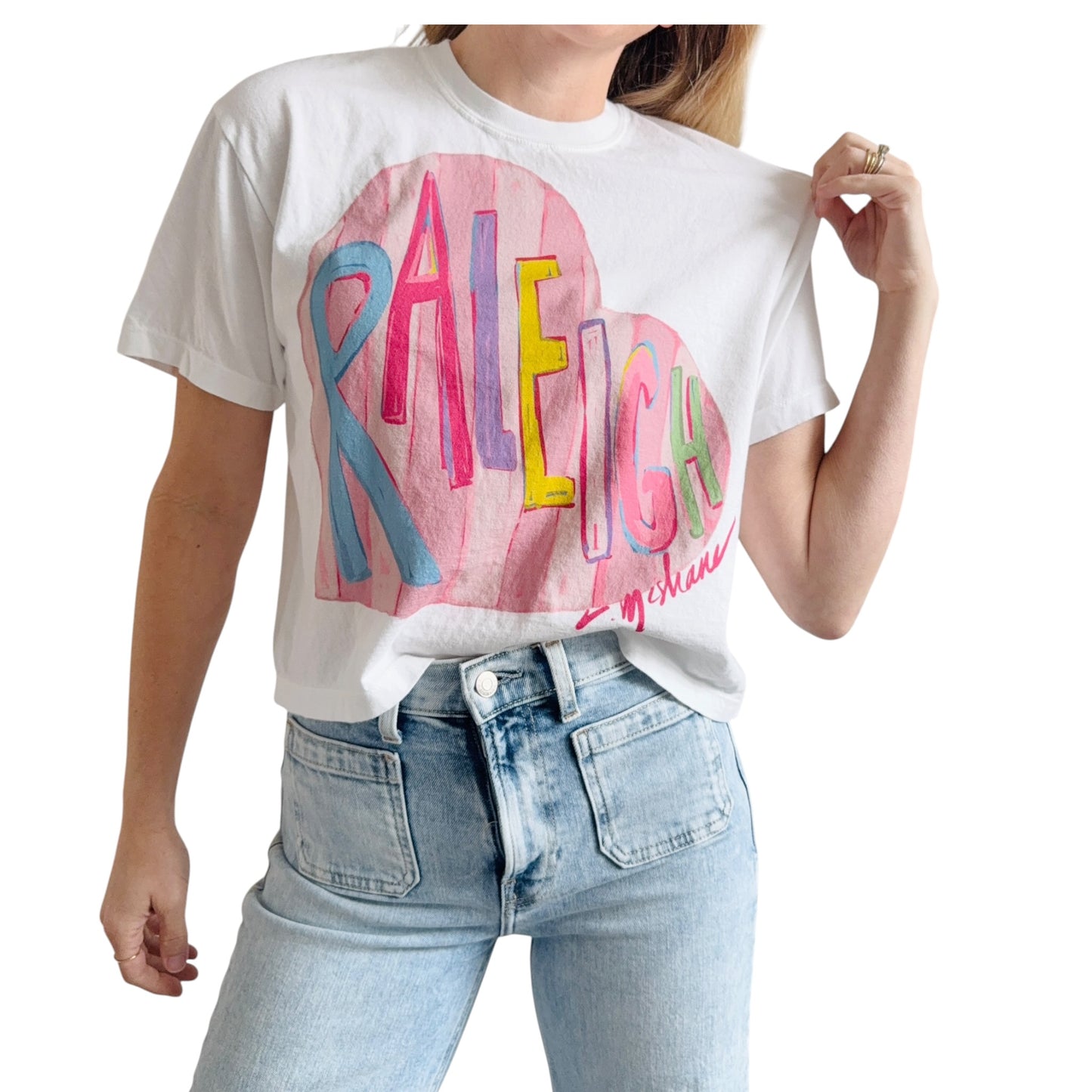 Raleigh Love" Comfort Color Art-T-shirt