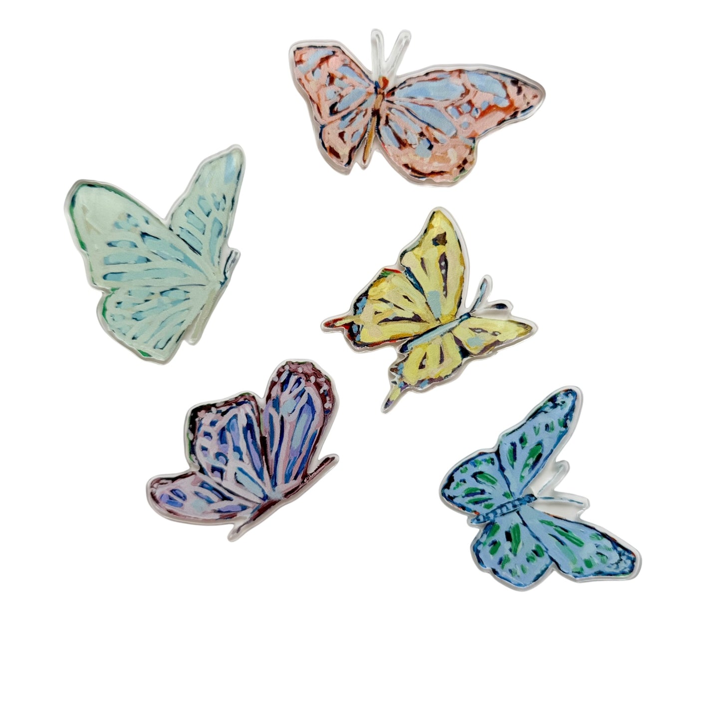 Butterfly Kisses Acrylic Magnets | Interchangeable Tabletop & Refrigerator Magnet