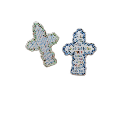 Faithful Cross Acrylic Magnets | Interchangeable Tabletop & Refrigerator Magnet