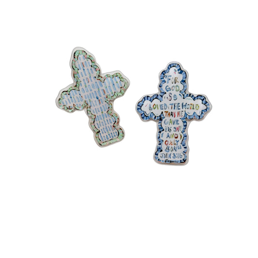 Faithful Cross Acrylic Magnets | Interchangeable Tabletop & Refrigerator Magnet