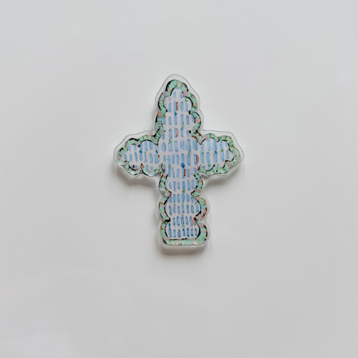 "Faithful Cross" acrylic magnets