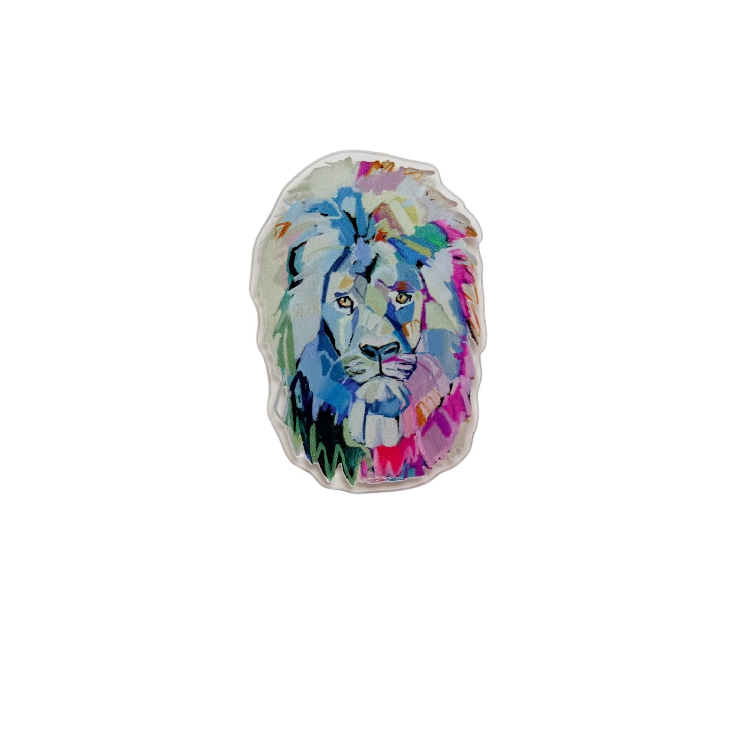 Noble Lion Acrylic Magnet | Interchangeable Tabletop & Refrigerator Magnet