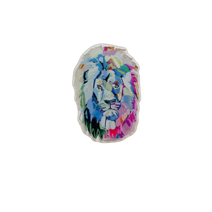 Noble Lion Acrylic Magnet | Interchangeable Tabletop & Refrigerator Magnet