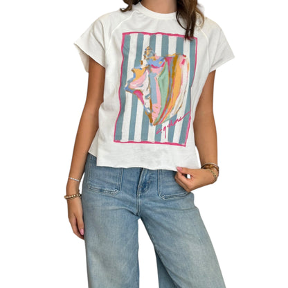 "Tide & Treasure" Shell Edgy-Short Sleeve Shirt
