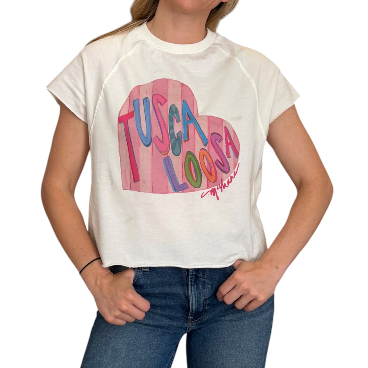 Tuscaloosa Love" Edgy-Short Sleeve Shirt