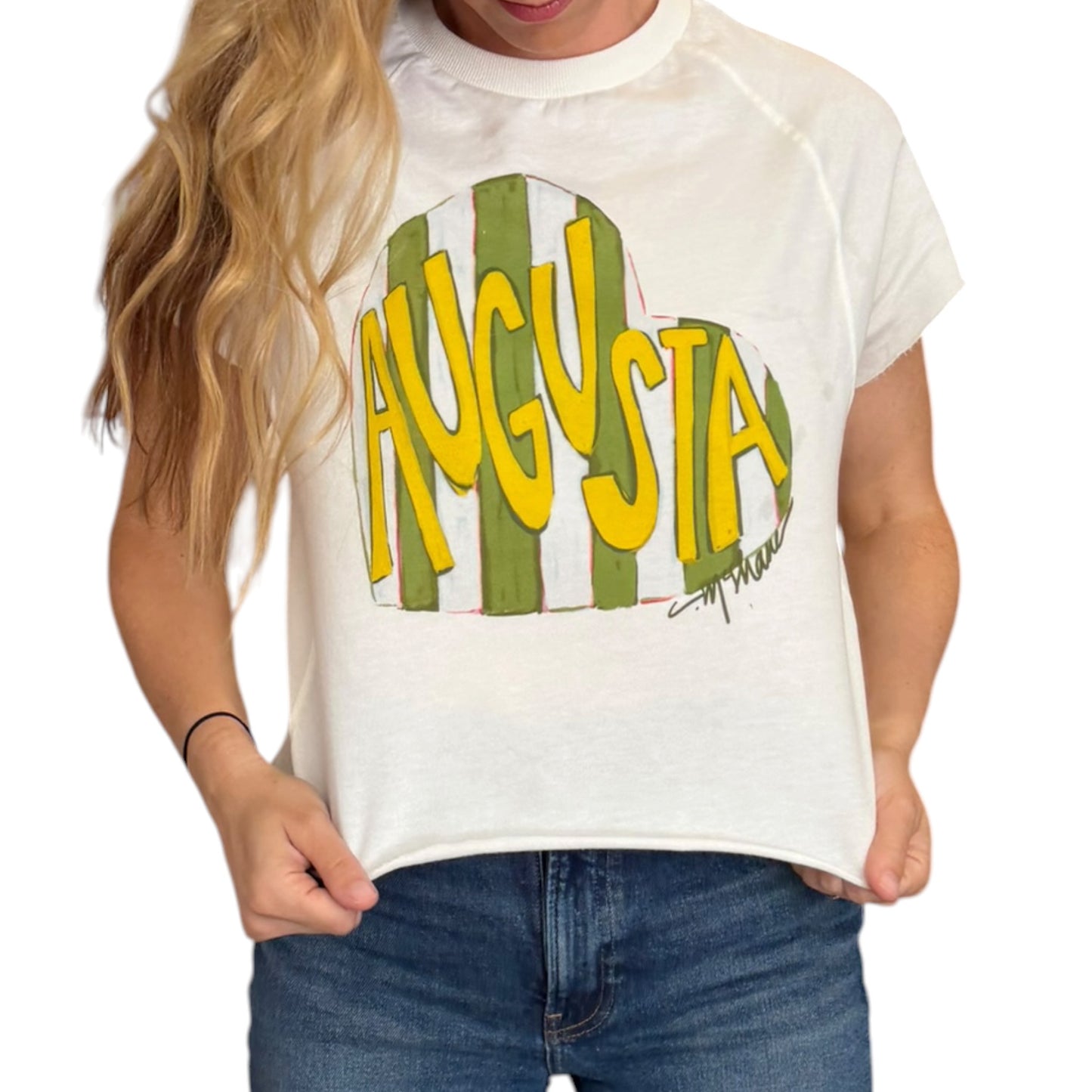 "Augusta Love" Edgy-Short Sleeve Shirt