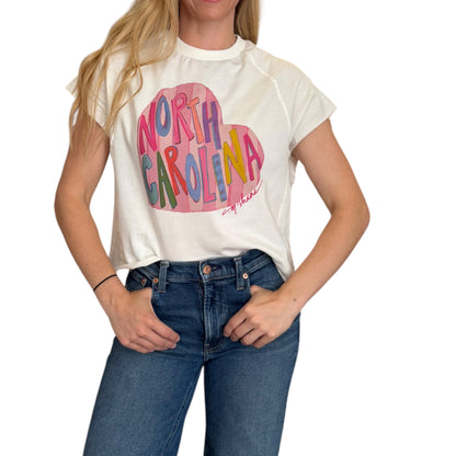 "North Carolina Love" Edgy-Short Sleeve Shirt