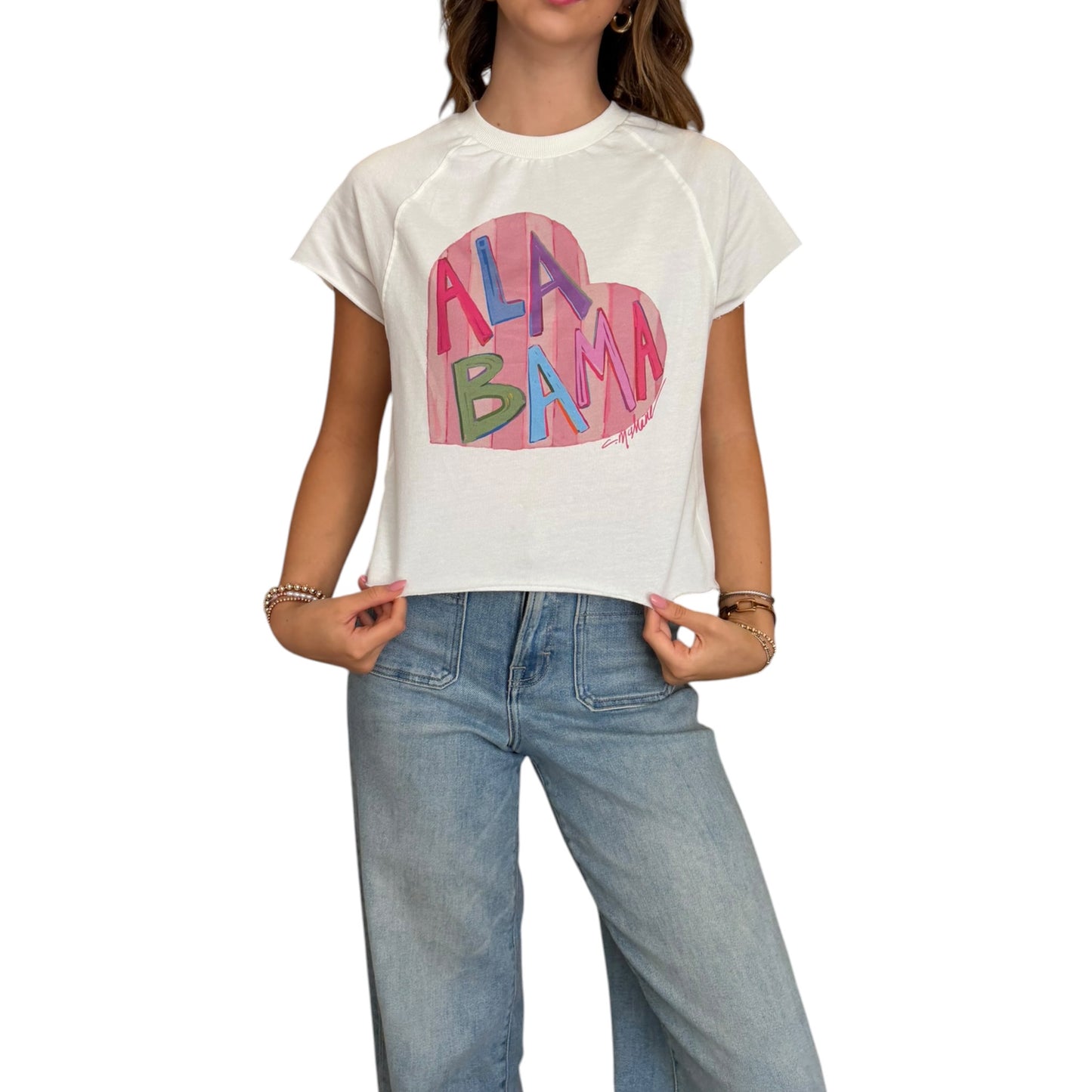"Alabama Love" Edgy-Short Sleeve Shirt