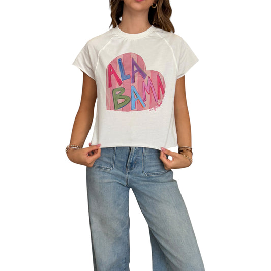 "Alabama Love" Edgy-Short Sleeve Shirt