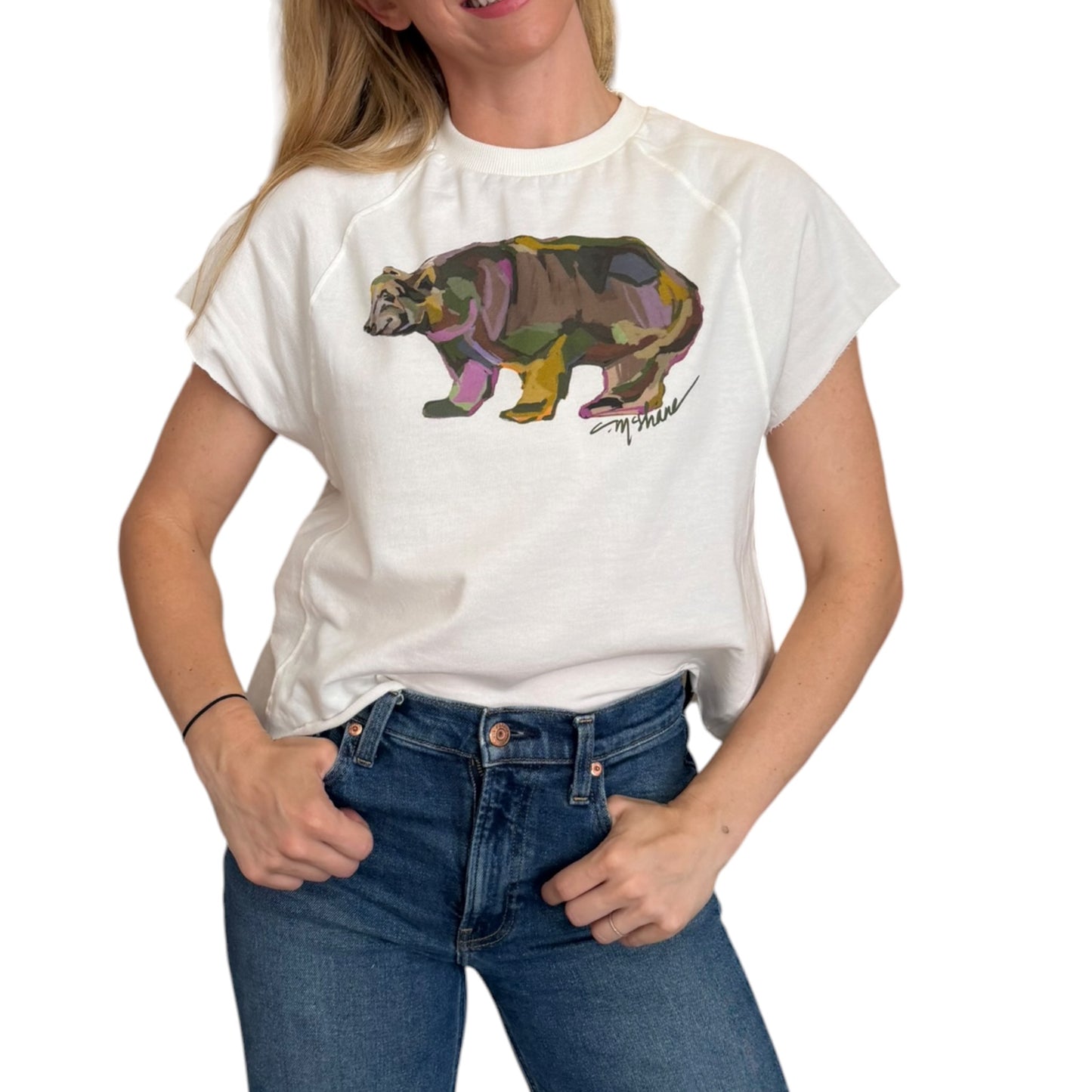 "Bear With Me" Edgy-Short Sleeve Shirt