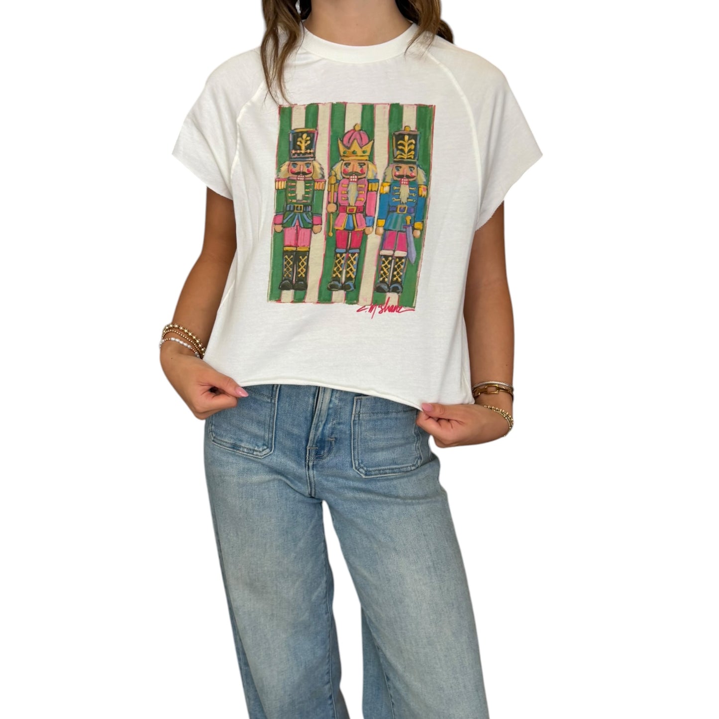 "The Nutty Bunch" Nutcrackers Edgy-Short Sleeve Shirt
