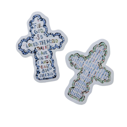 "Faithful Cross" stickers